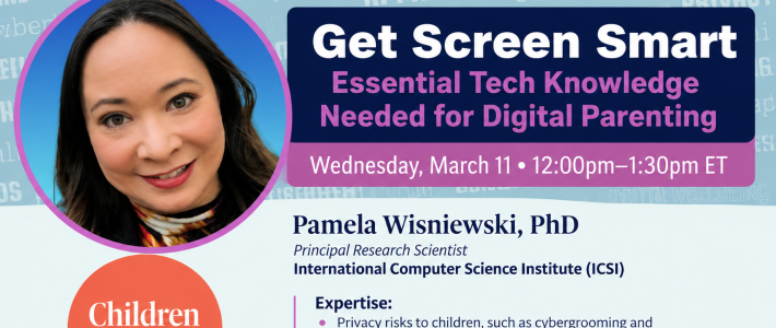 Wisniewski at Children & Screens